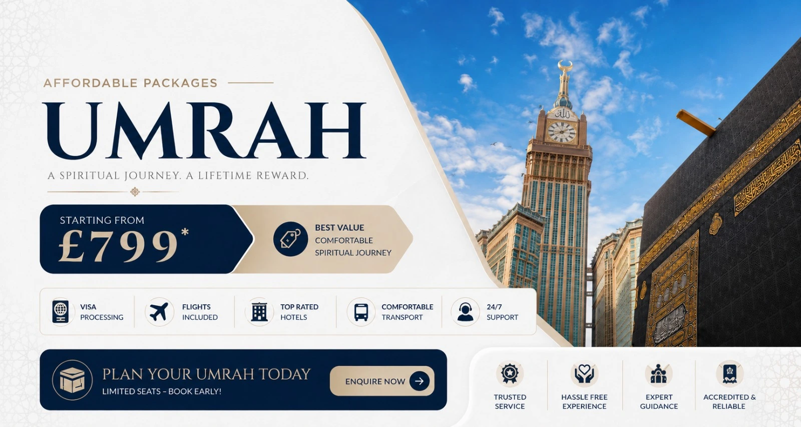 Umrah Al-Amanah Umrah Packages from Uk.