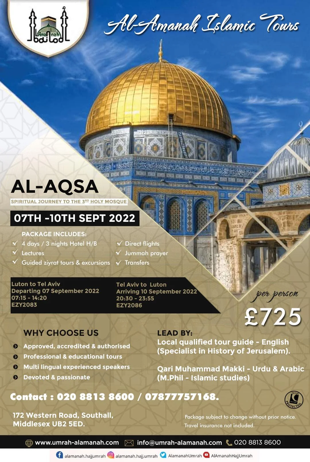 Blogs Join Al Amanah on this historical journey to Al Aqsa Umrah Al-Amanah